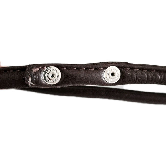 Vintage FOSSIL Dark Brown Leather Crossbody Purse Wallet Organizer - Very Clean - Picture 5 of 15